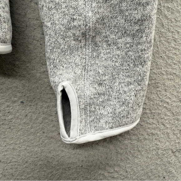 Helly Hansen Varde Grey Knit 1/2 Zip Pullover Sweater Thumbholes Women's Size M - Picture 14 of 16